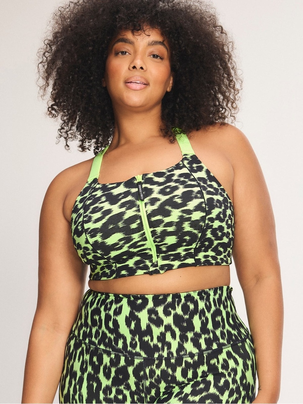 Savage X Fenty Cool Curves High-Impact Zip-Up Sports Bra